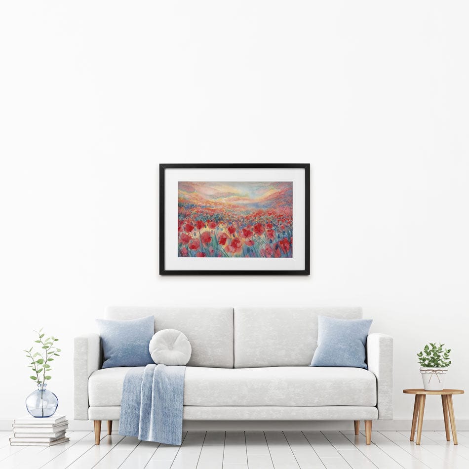 Watercolour Poppy Field Framed Art Print wall art product Egle Lipeikaite / Shutterstock