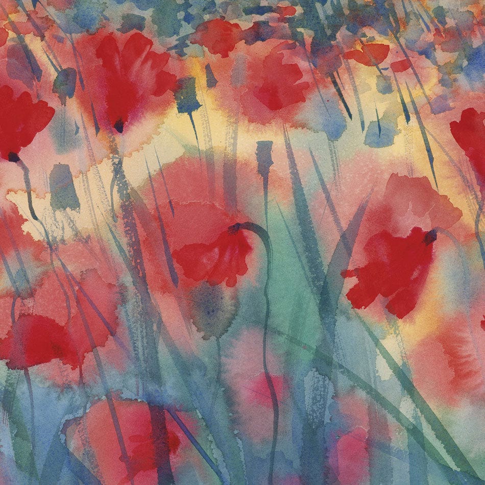 Watercolour Poppy Field Framed Art Print wall art product Egle Lipeikaite / Shutterstock