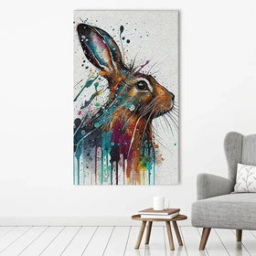 Watercolour Rabbit Canvas Print Watercolour Rabbit Canvas Print wall art product Lena Owens - Independent