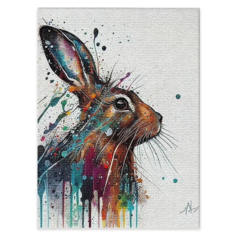 Watercolour Rabbit Canvas Print Watercolour Rabbit Canvas Print wall art product Lena Owens - Independent