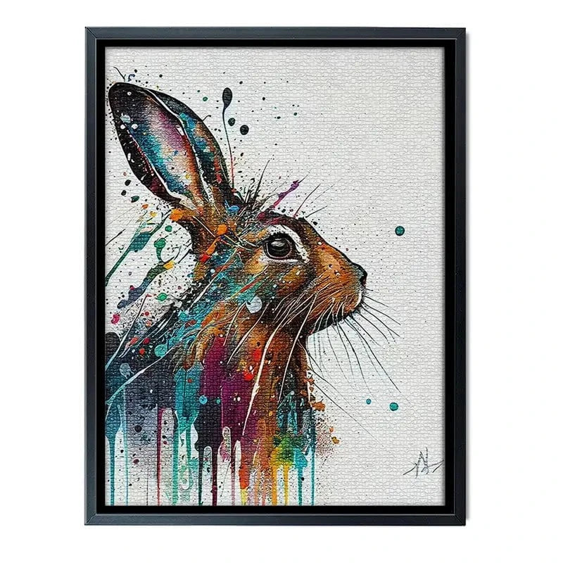 Watercolour Rabbit Canvas Print Watercolour Rabbit Canvas Print wall art product Lena Owens - Independent