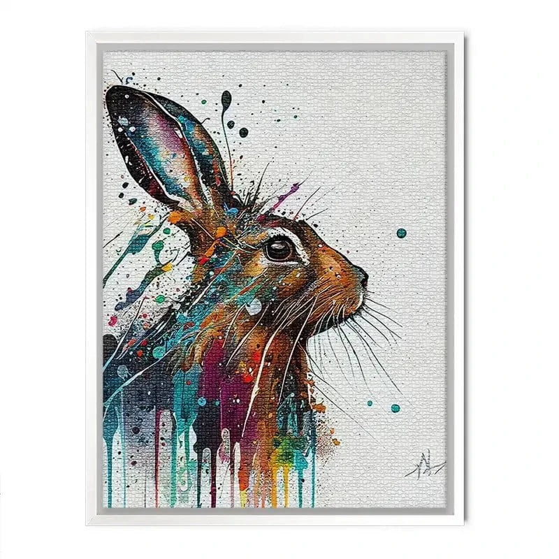 Watercolour Rabbit Canvas Print Watercolour Rabbit Canvas Print wall art product Lena Owens - Independent