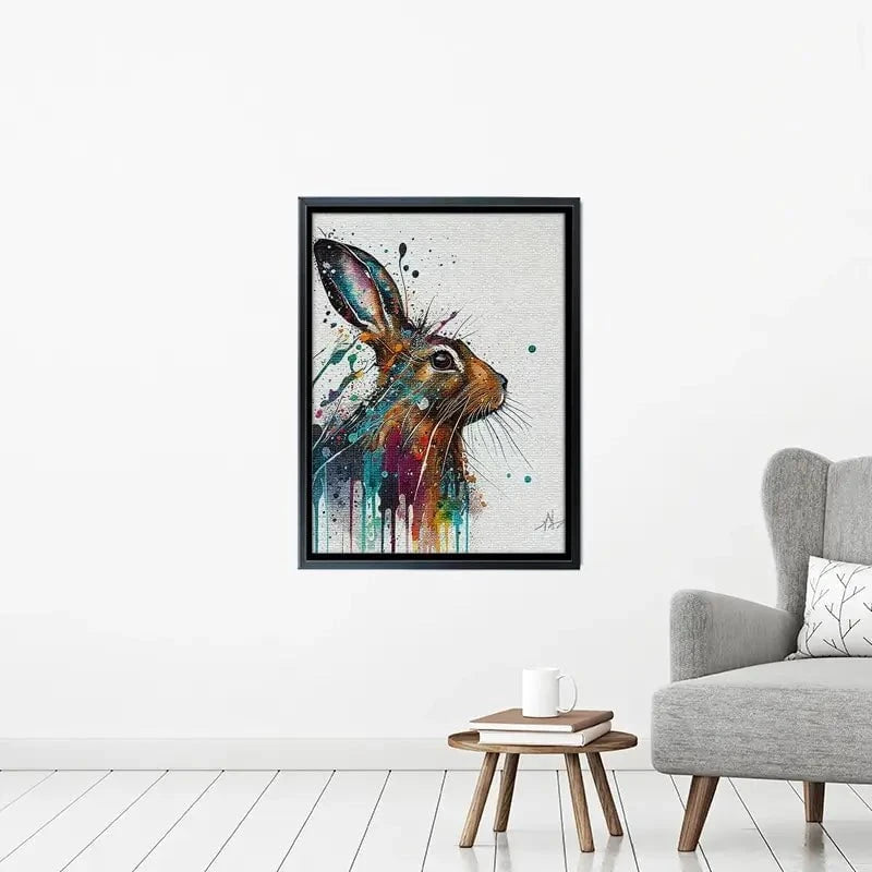 Watercolour Rabbit Canvas Print Watercolour Rabbit Canvas Print wall art product Lena Owens - Independent