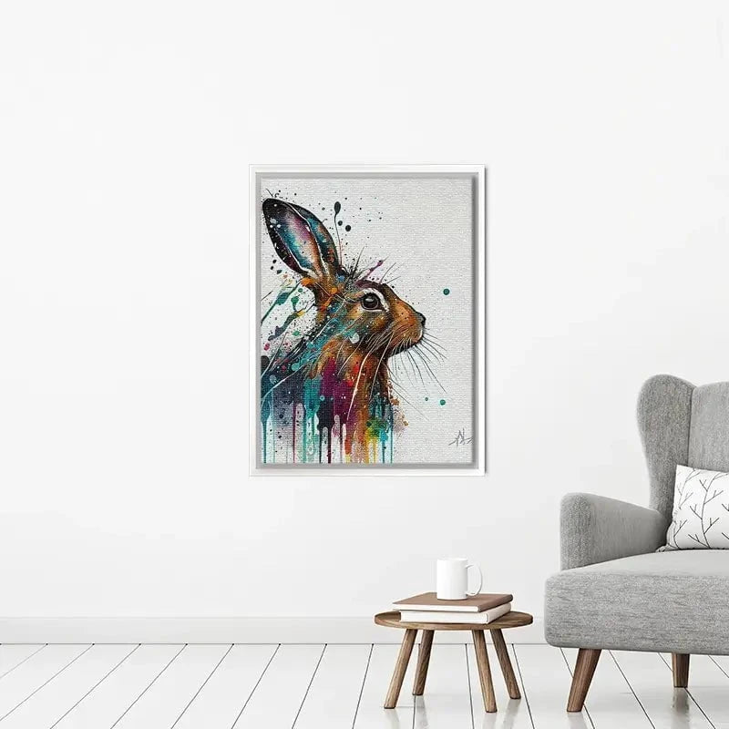 Watercolour Rabbit Canvas Print Watercolour Rabbit Canvas Print wall art product Lena Owens - Independent