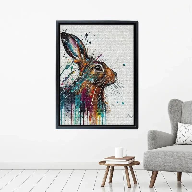 Watercolour Rabbit Canvas Print Watercolour Rabbit Canvas Print wall art product Lena Owens - Independent