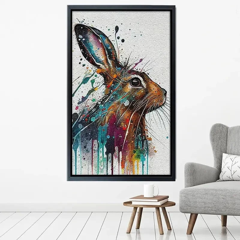 Watercolour Rabbit Canvas Print Watercolour Rabbit Canvas Print wall art product Lena Owens - Independent
