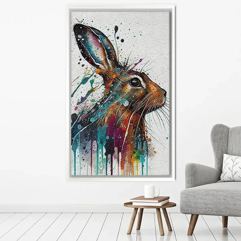 Watercolour Rabbit Canvas Print Watercolour Rabbit Canvas Print wall art product Lena Owens - Independent