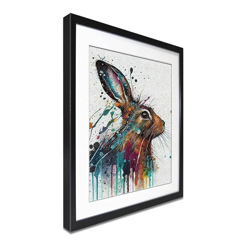 Watercolour Rabbit Framed Art Print Watercolour Rabbit Framed Art Print wall art product Lena Owens - Independent