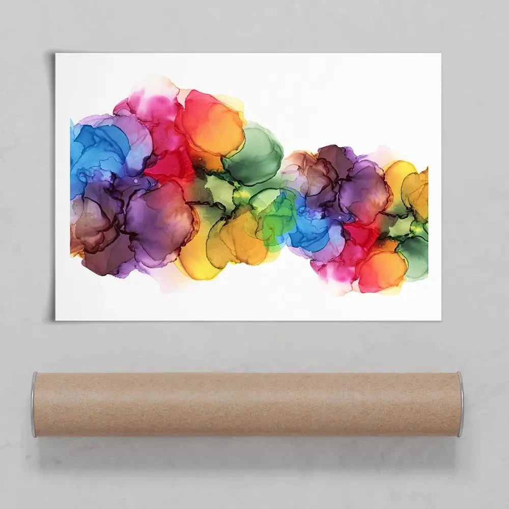 Watercolour Rainbow Curve Art Print Watercolour Rainbow Curve Art Print wall art product Rudchenko Liliia / Shutterstock