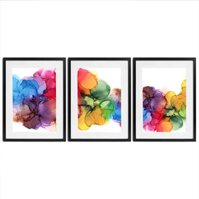 Watercolour Rainbow Curve Framed Art Print Trio Watercolour Rainbow Curve Framed Art Print Trio wall art product Rudchenko Liliia / Shutterstock