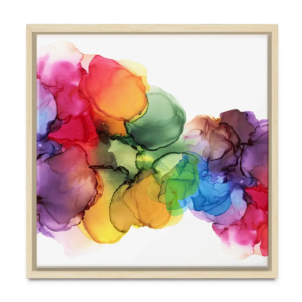 Watercolour Rainbow Curve Square Canvas Print Watercolour Rainbow Curve Square Canvas Print wall art product Rudchenko Liliia / Shutterstock