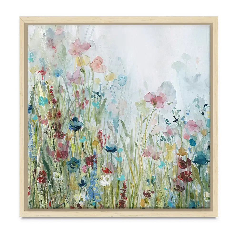 Watercolour Wildflower Meadow Oversized Canvas Print Watercolour Wildflower Meadow Oversized Canvas Print wall art product Art Print Shop