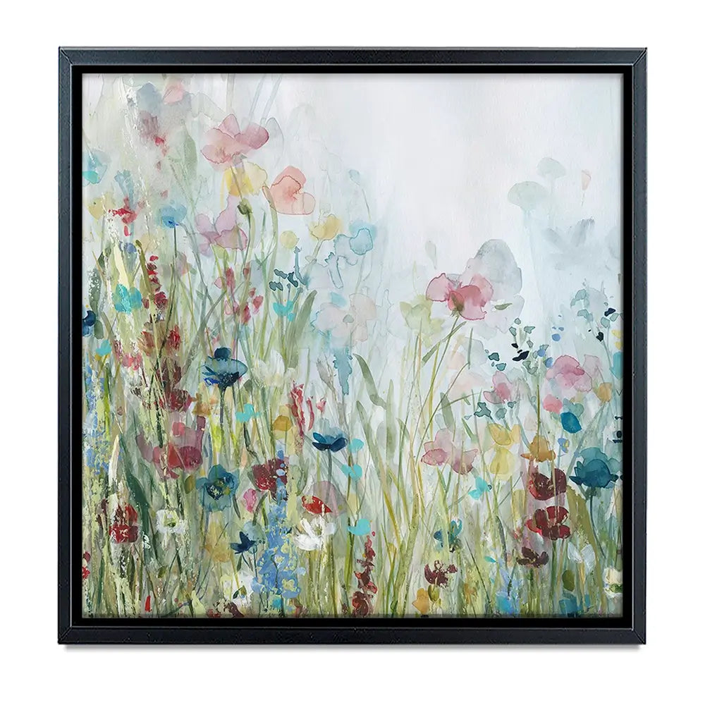 Watercolour Wildflower Meadow Oversized Canvas Print Watercolour Wildflower Meadow Oversized Canvas Print wall art product Art Print Shop