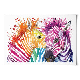 Watercolour Zebra Art Print Watercolour Zebra Art Print wall art product Faenkova Elena / Shutterstock