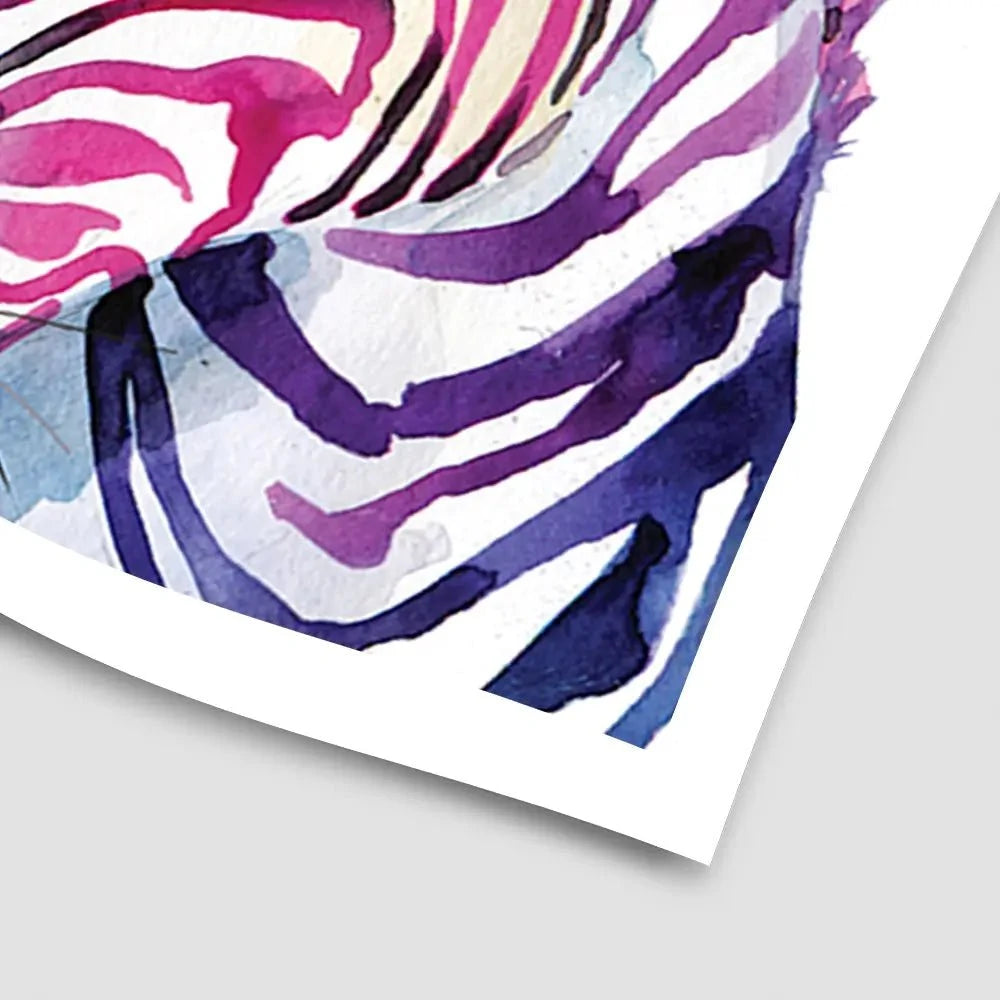 Watercolour Zebra Art Print Watercolour Zebra Art Print wall art product Faenkova Elena / Shutterstock