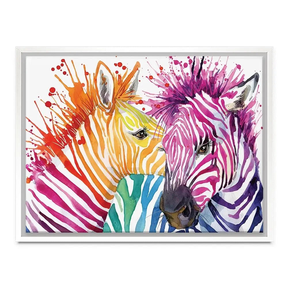 Watercolour Zebra Canvas Print Watercolour Zebra Canvas Print wall art product Faenkova Elena / Shutterstock
