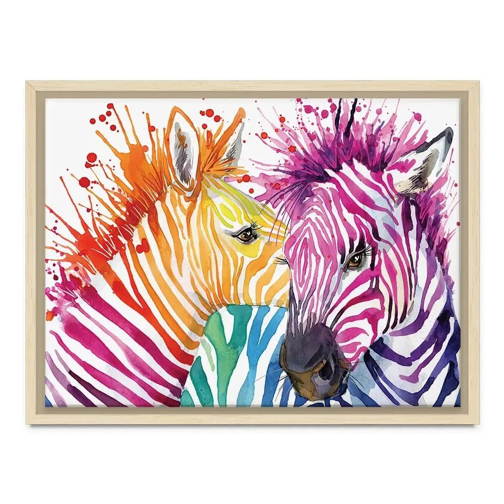 Watercolour Zebra Canvas Print Watercolour Zebra Canvas Print wall art product Faenkova Elena / Shutterstock