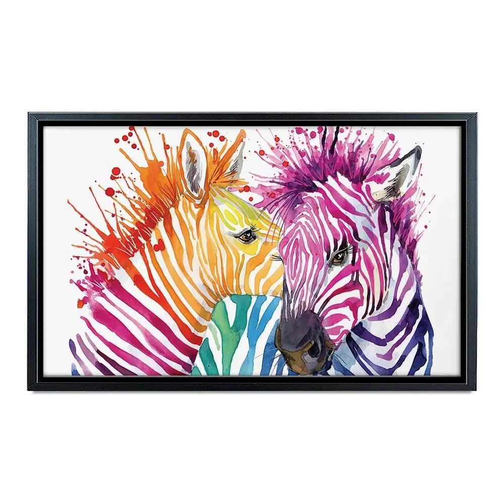 Watercolour Zebra Canvas Print Watercolour Zebra Canvas Print wall art product Faenkova Elena / Shutterstock