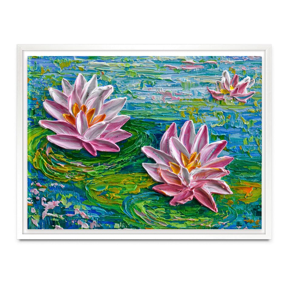Waterlillies Pond 2 Canvas Print wall art product Olga Tkachyk