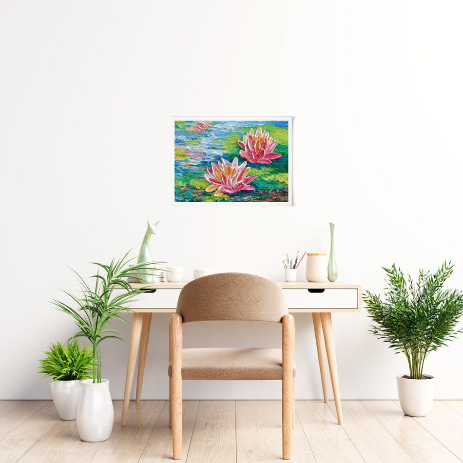 Waterlillies Pond Art Print Waterlillies Pond Art Print wall art product Olga Tkachyk