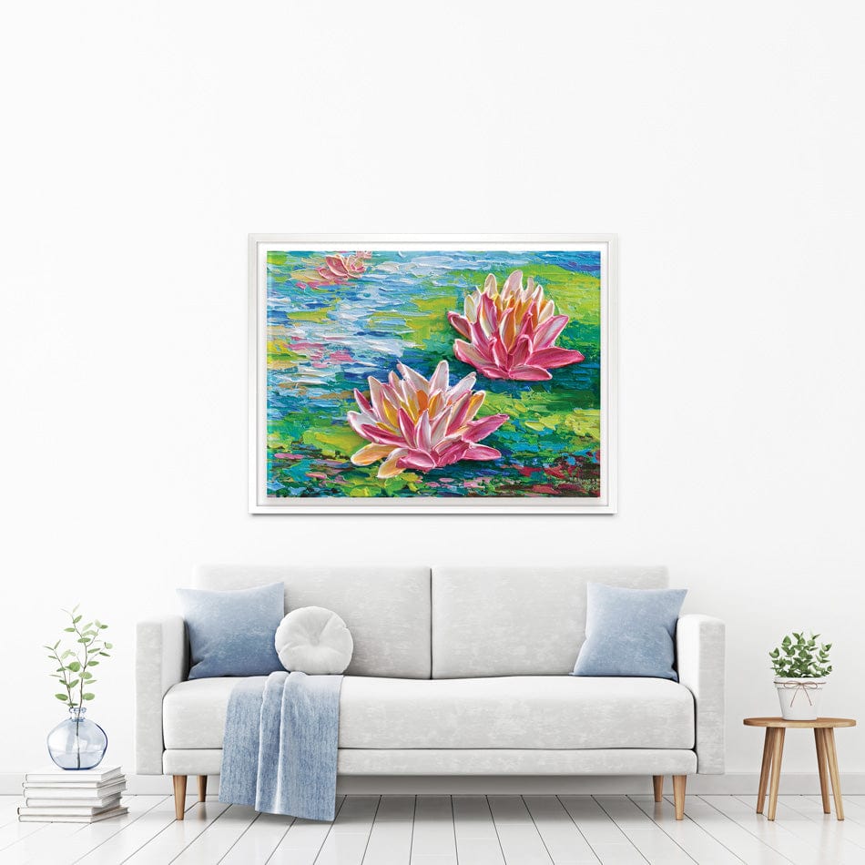 Waterlillies Pond Canvas Print wall art product Olga Tkachyk