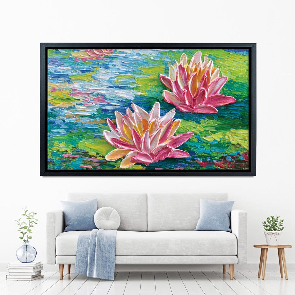 Waterlillies Pond Canvas Print wall art product Olga Tkachyk
