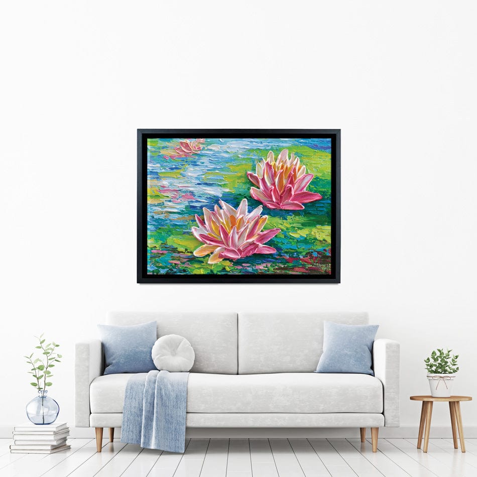 Waterlillies Pond Canvas Print wall art product Olga Tkachyk