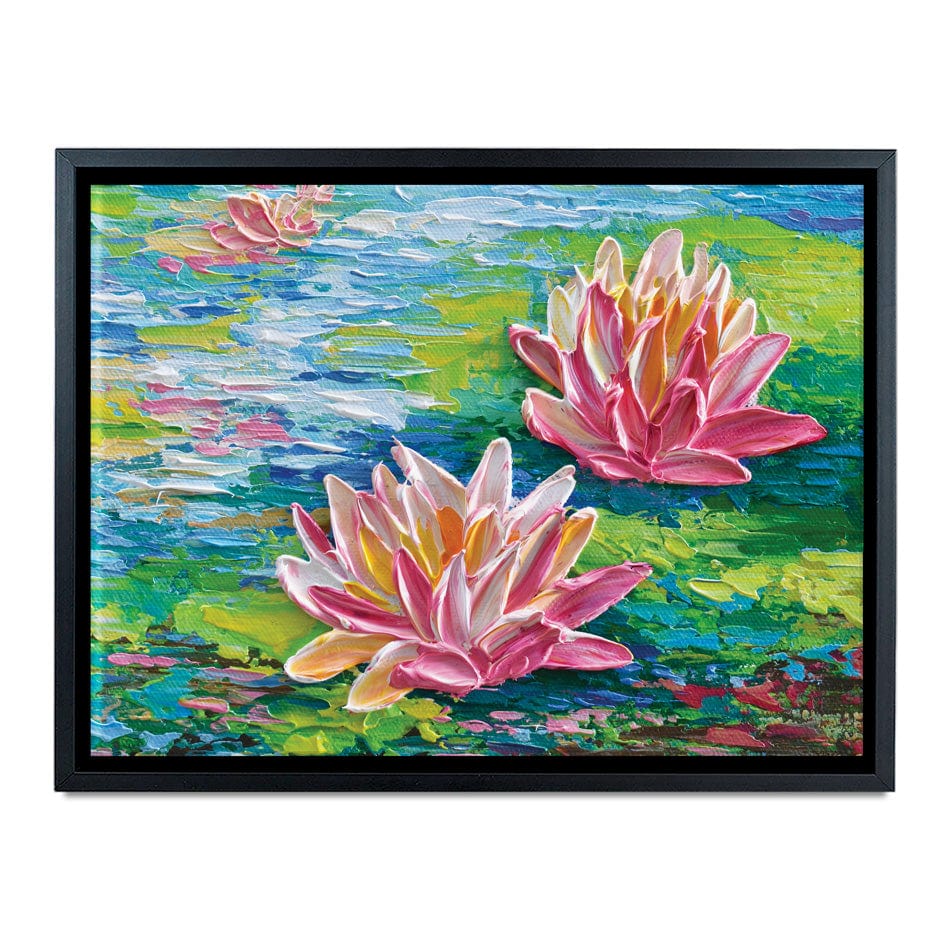 Waterlillies Pond Canvas Print wall art product Olga Tkachyk