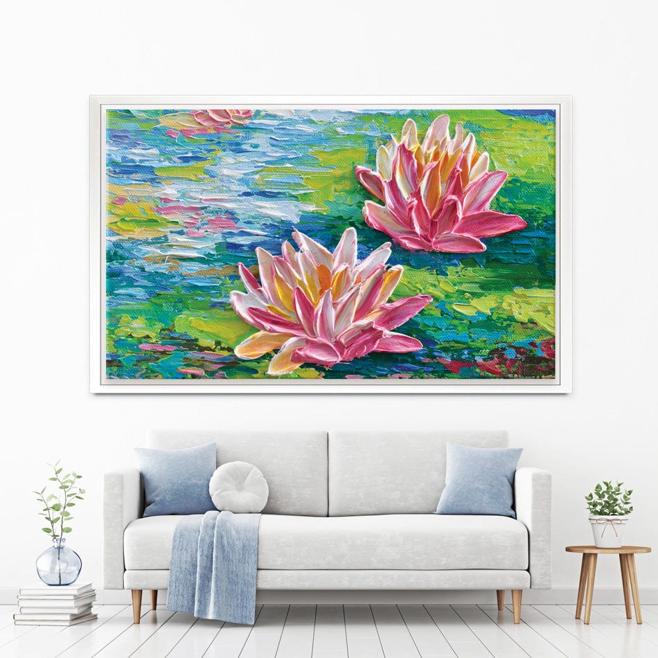 Waterlillies Pond Canvas Print wall art product Olga Tkachyk