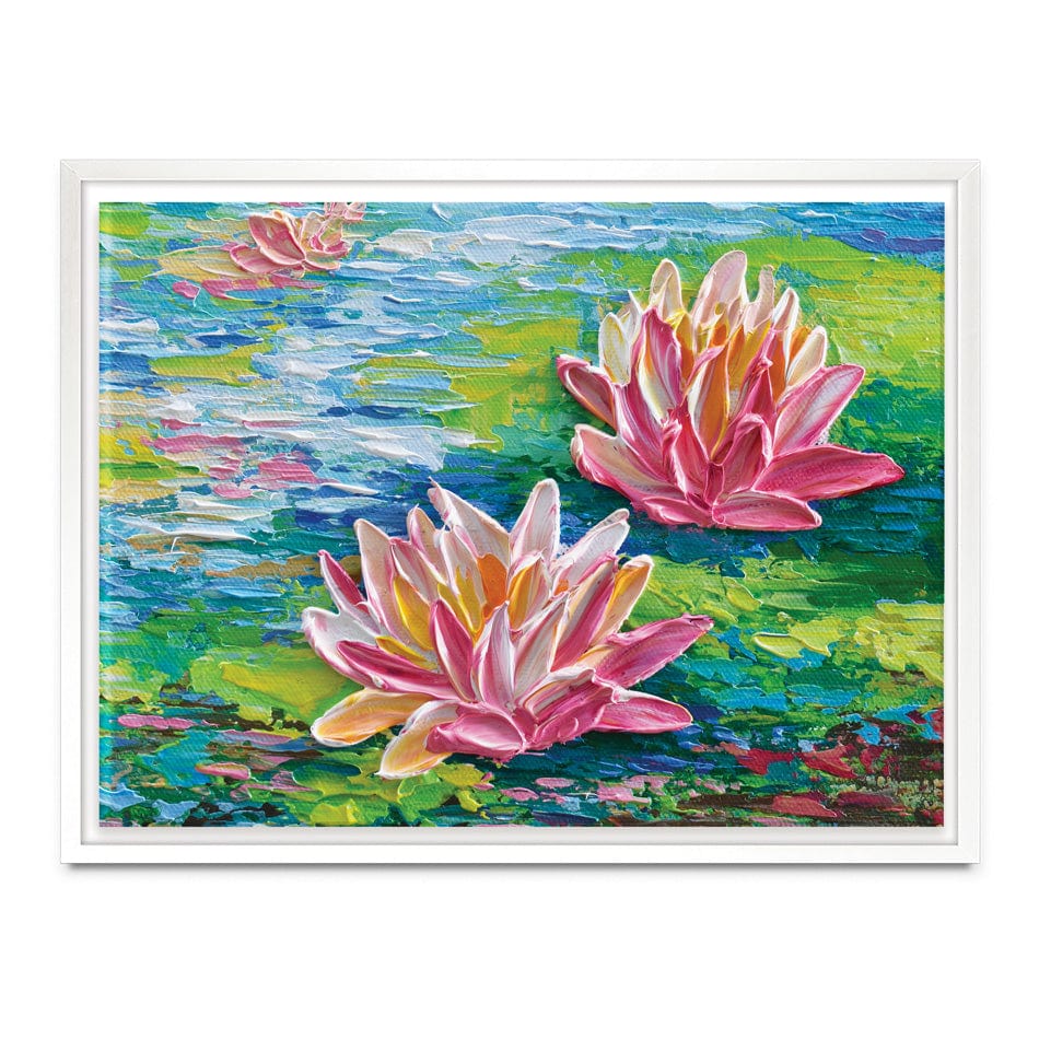 Waterlillies Pond Canvas Print wall art product Olga Tkachyk