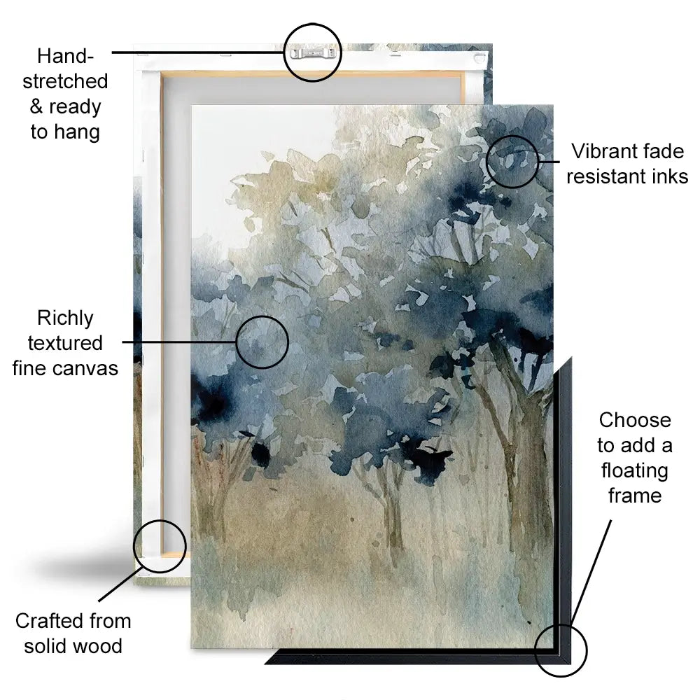 Waters Edge Trio Canvas Print Waters Edge Trio Canvas Print wall art product Carol Robinson