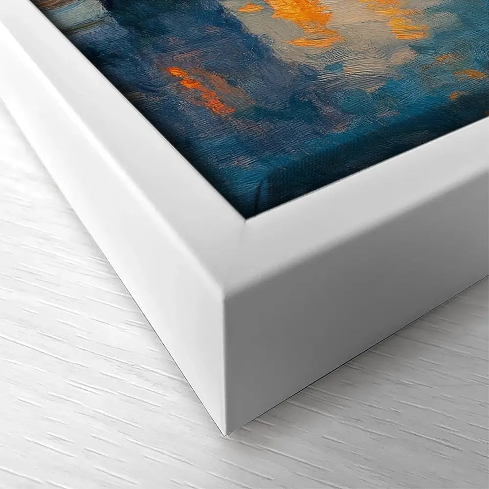 Waterside Evening Square Canvas Print Waterside Evening Square Canvas Print wall art product Tanya Ocean