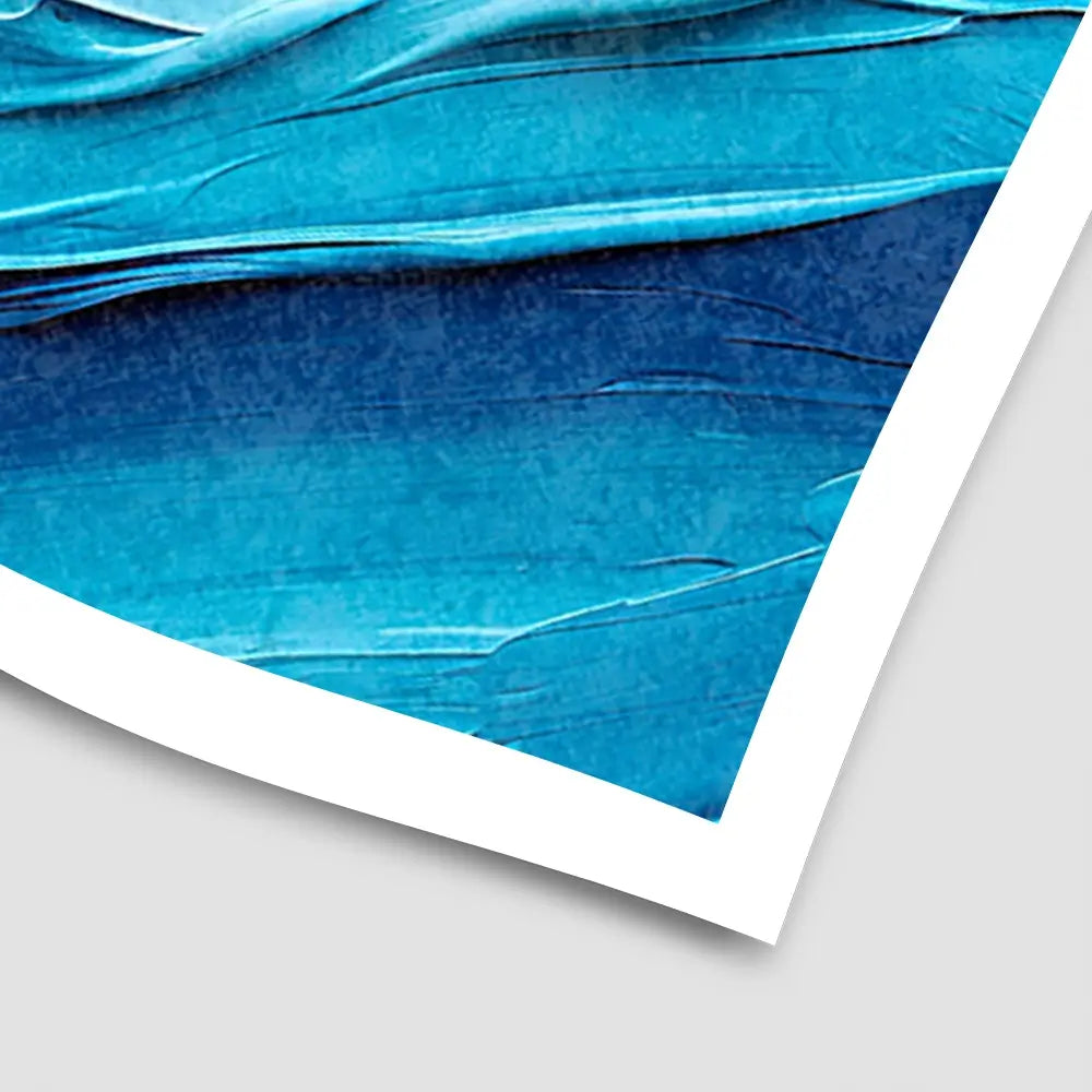 Waves Of Blue Art Print Waves Of Blue Art Print wall art product Art Print Shop