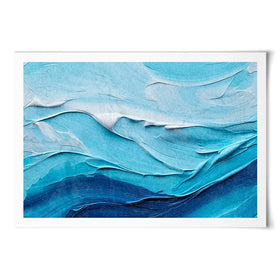 Waves Of Blue Art Print Waves Of Blue Art Print wall art product Art Print Shop