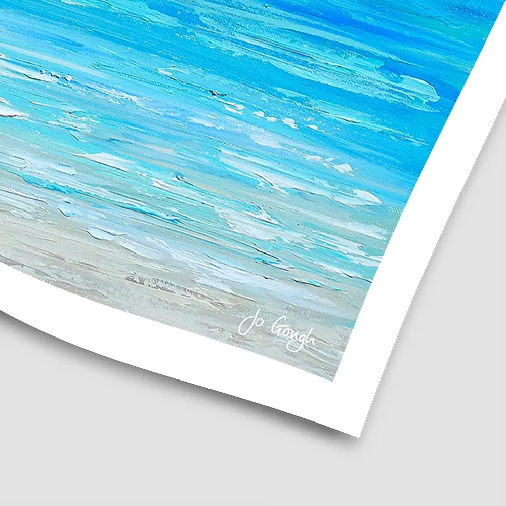 Waves Of Happiness Square Art Print Waves Of Happiness Square Art Print wall art product Jo Gough