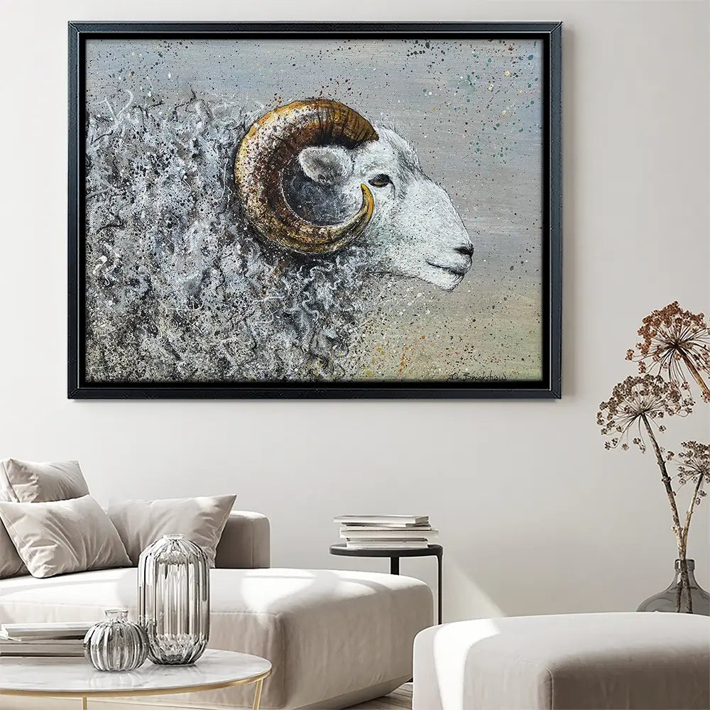 Welsh Mountain Sheep Canvas Print Welsh Mountain Sheep Canvas Print wall art product Jane Brookshaw