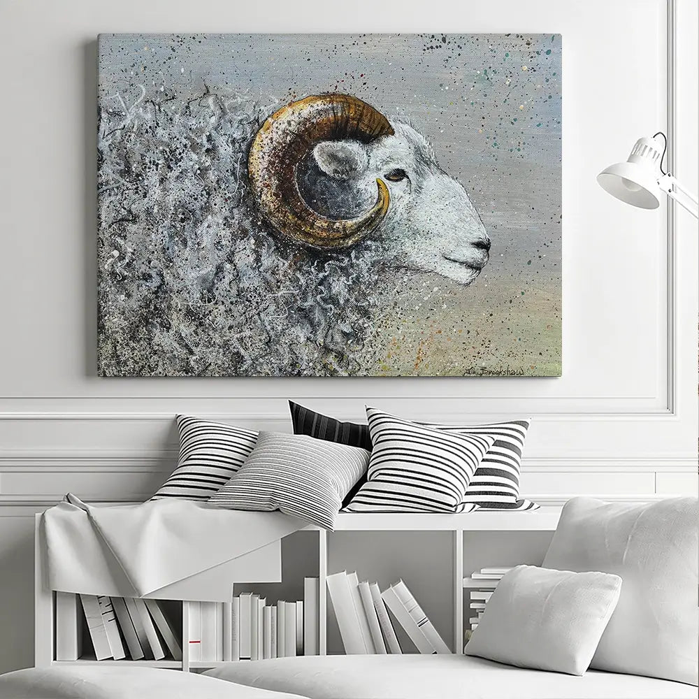 Welsh Mountain Sheep Canvas Print Welsh Mountain Sheep Canvas Print wall art product Jane Brookshaw