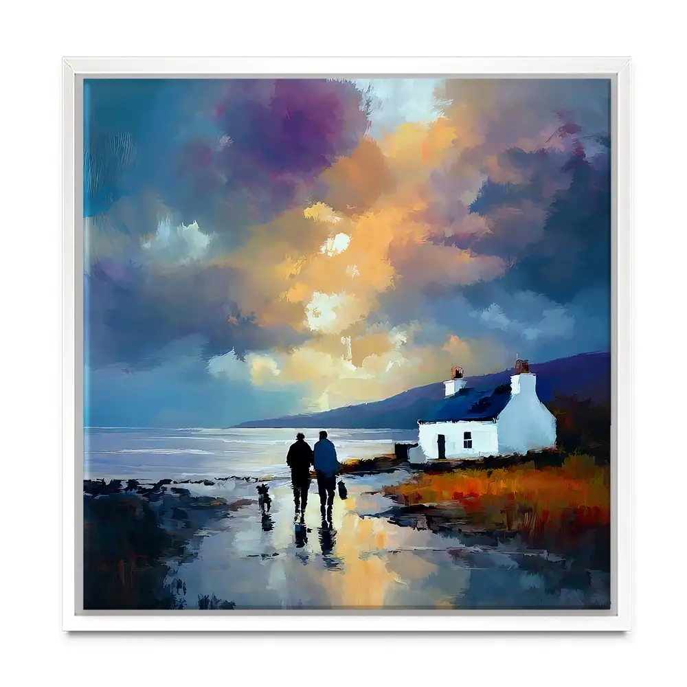 Westering Home Square Canvas Print Westering Home Square Canvas Print wall art product David Alexander Elder