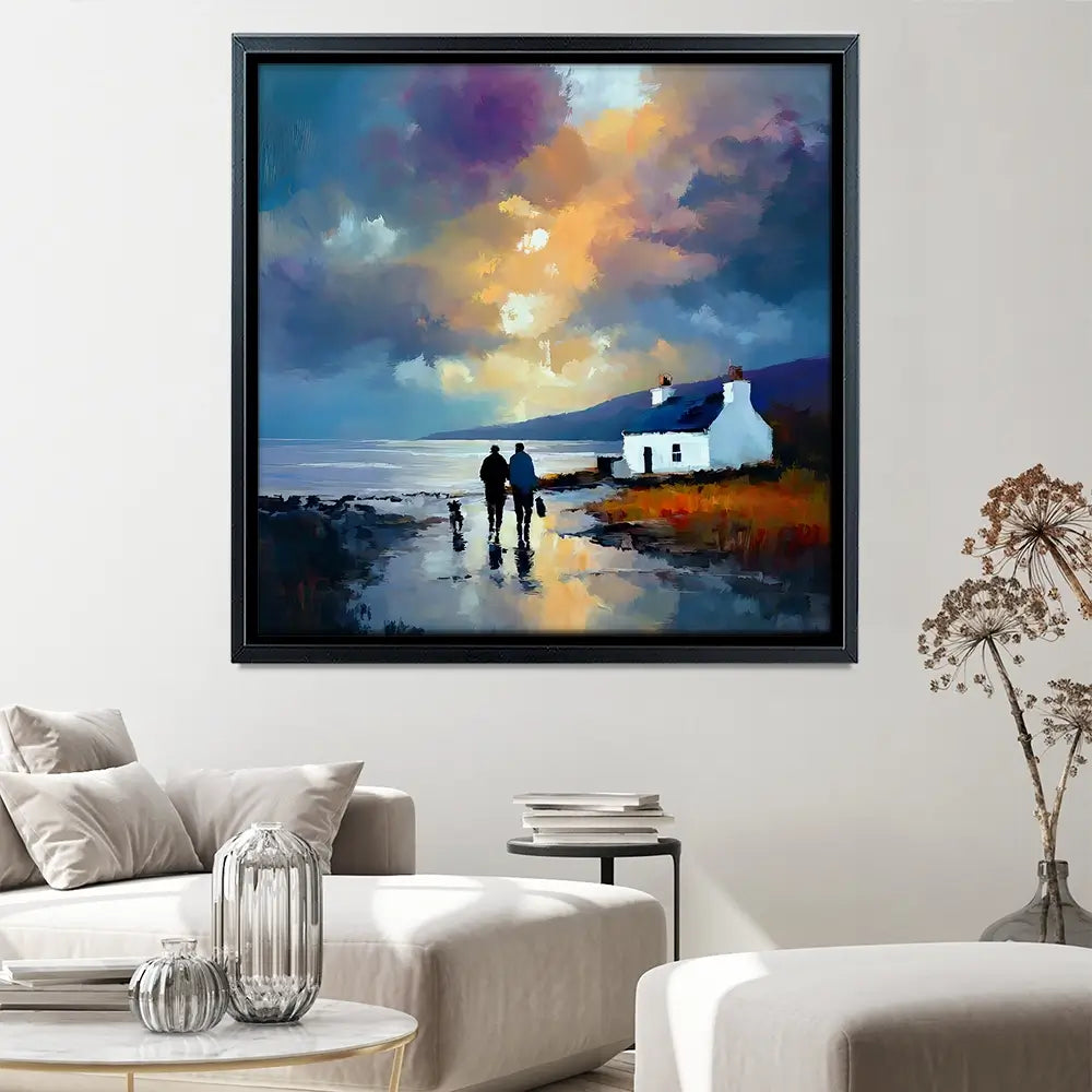 Westering Home Square Canvas Print Westering Home Square Canvas Print wall art product David Alexander Elder