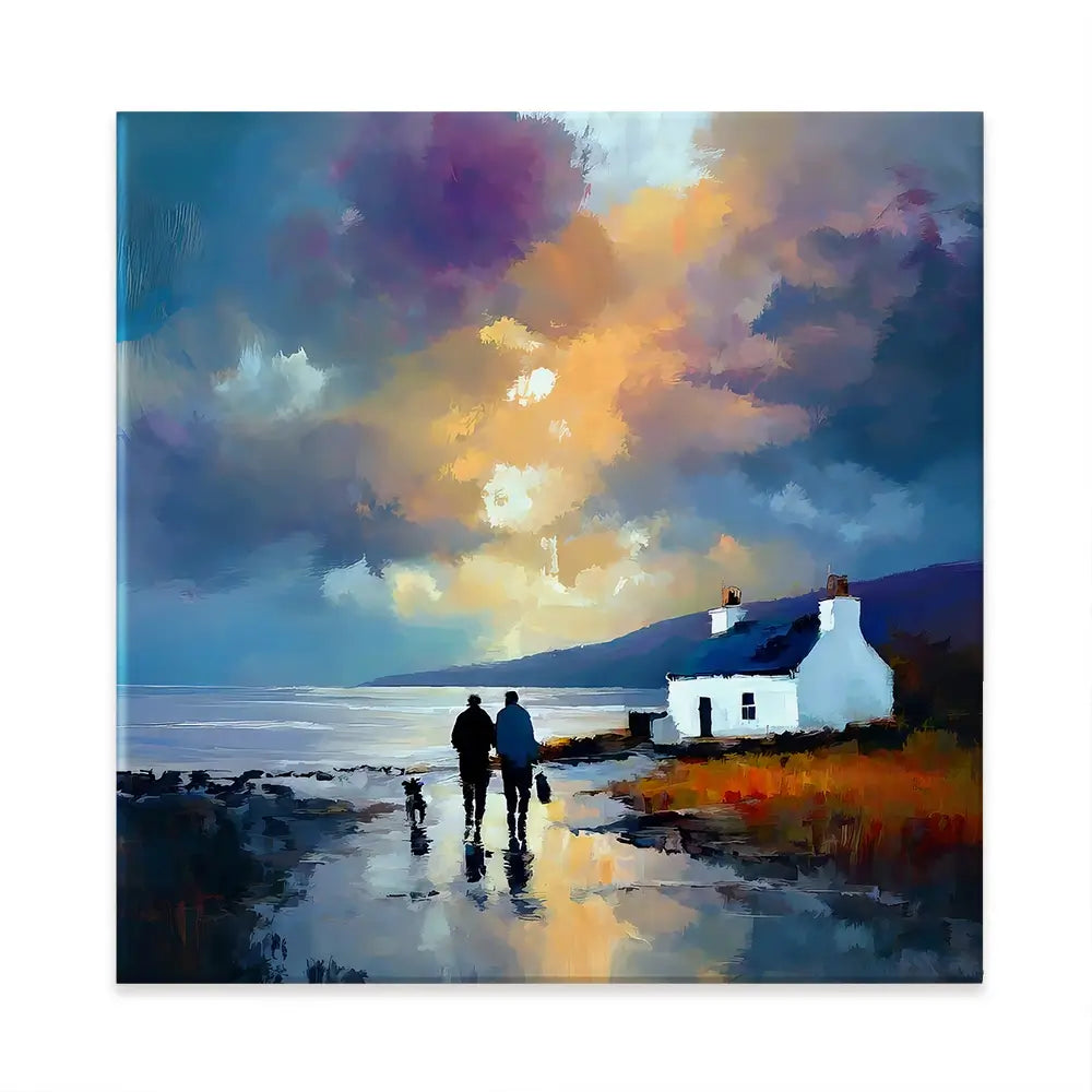 Westering Home Square Canvas Print Westering Home Square Canvas Print wall art product David Alexander Elder