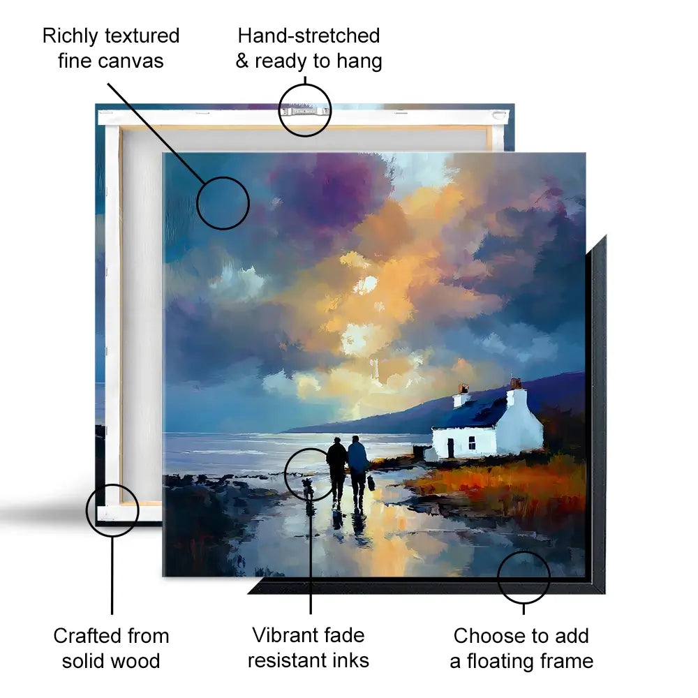 Westering Home Square Canvas Print Westering Home Square Canvas Print wall art product David Alexander Elder