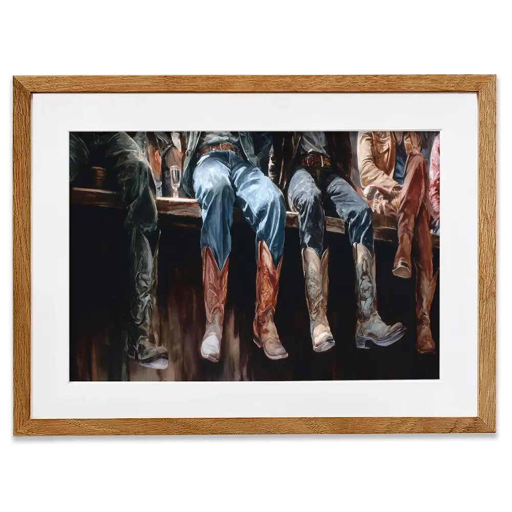 Western Style Framed Art Print Western Style Framed Art Print wall art product Petals Prints Design - Independent