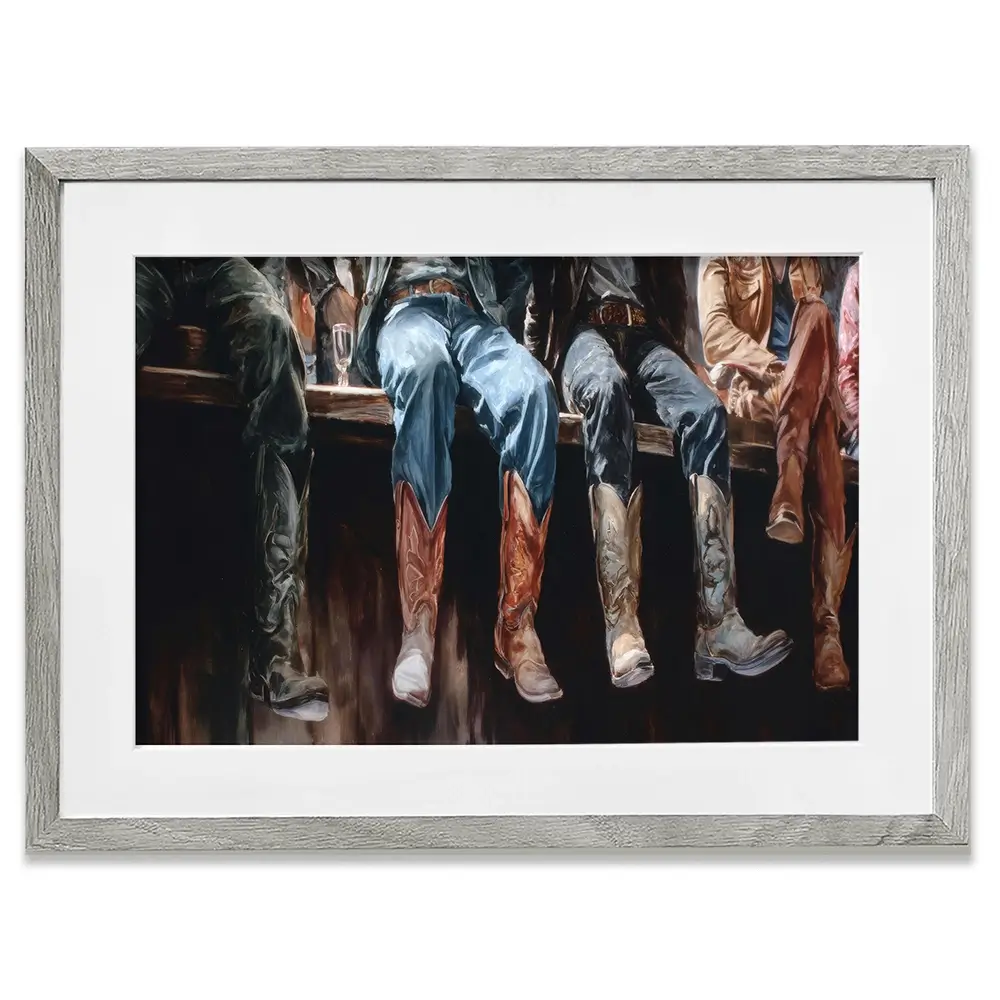 Western Style Framed Art Print Western Style Framed Art Print wall art product Petals Prints Design - Independent