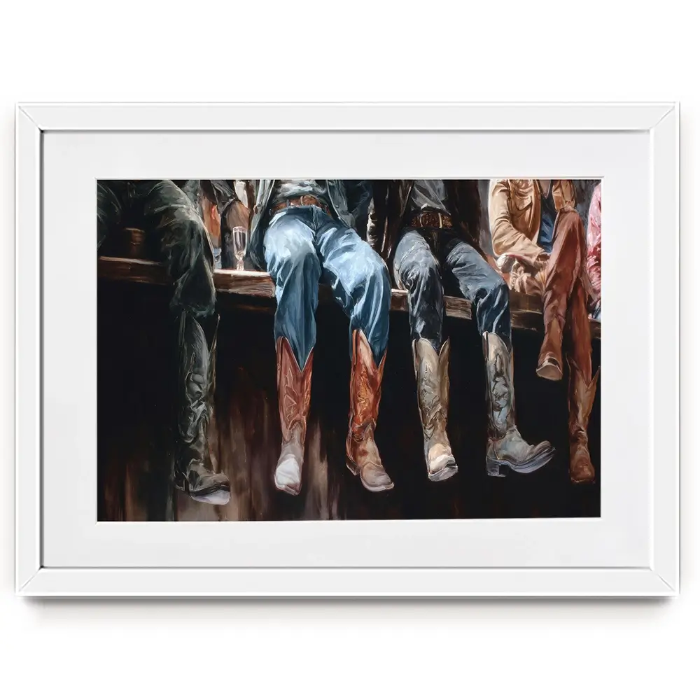 Western Style Framed Art Print Western Style Framed Art Print wall art product Petals Prints Design - Independent