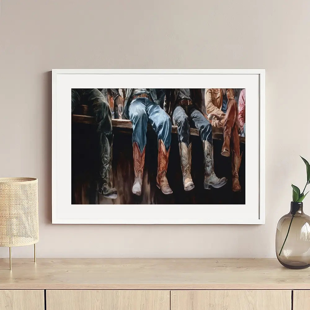 Western Style Framed Art Print Western Style Framed Art Print wall art product Petals Prints Design - Independent