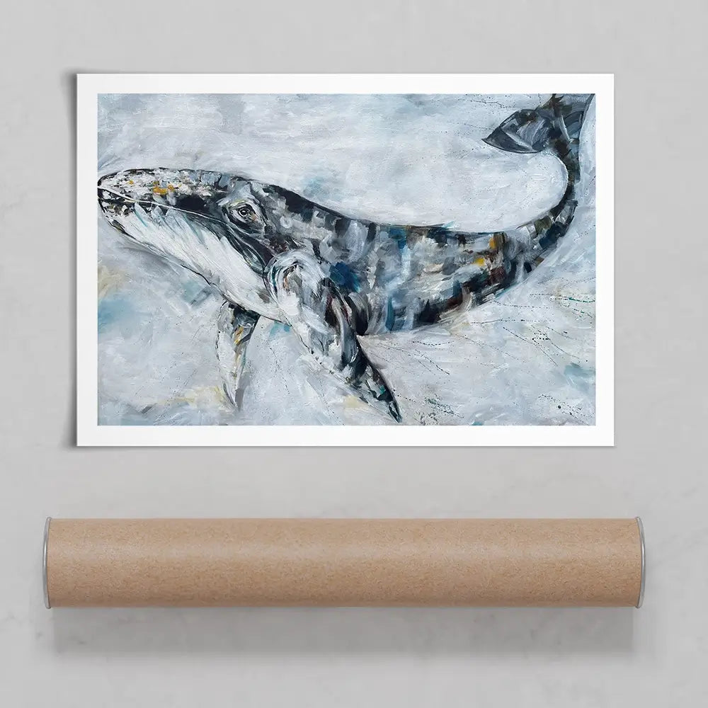 Whale Love Art Print Whale Love Art Print wall art product Nicola Jane Rowles