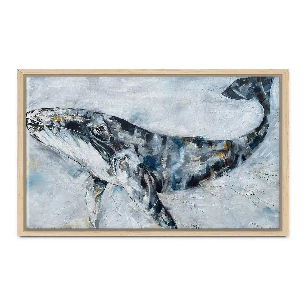 Whale Love Canvas Print Whale Love Canvas Print wall art product Nicola Jane Rowles