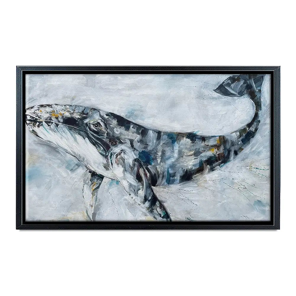 Whale Love Canvas Print Whale Love Canvas Print wall art product Nicola Jane Rowles