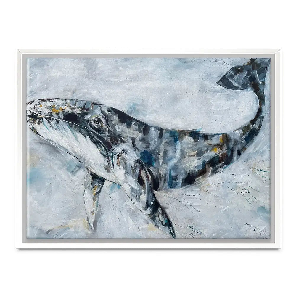 Whale Love Canvas Print Whale Love Canvas Print wall art product Nicola Jane Rowles