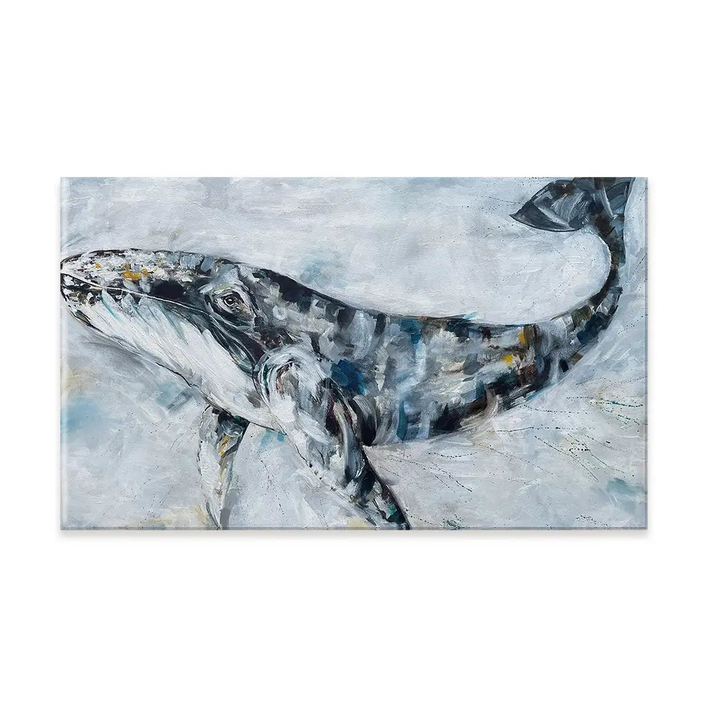 Whale Love Canvas Print Whale Love Canvas Print wall art product Nicola Jane Rowles
